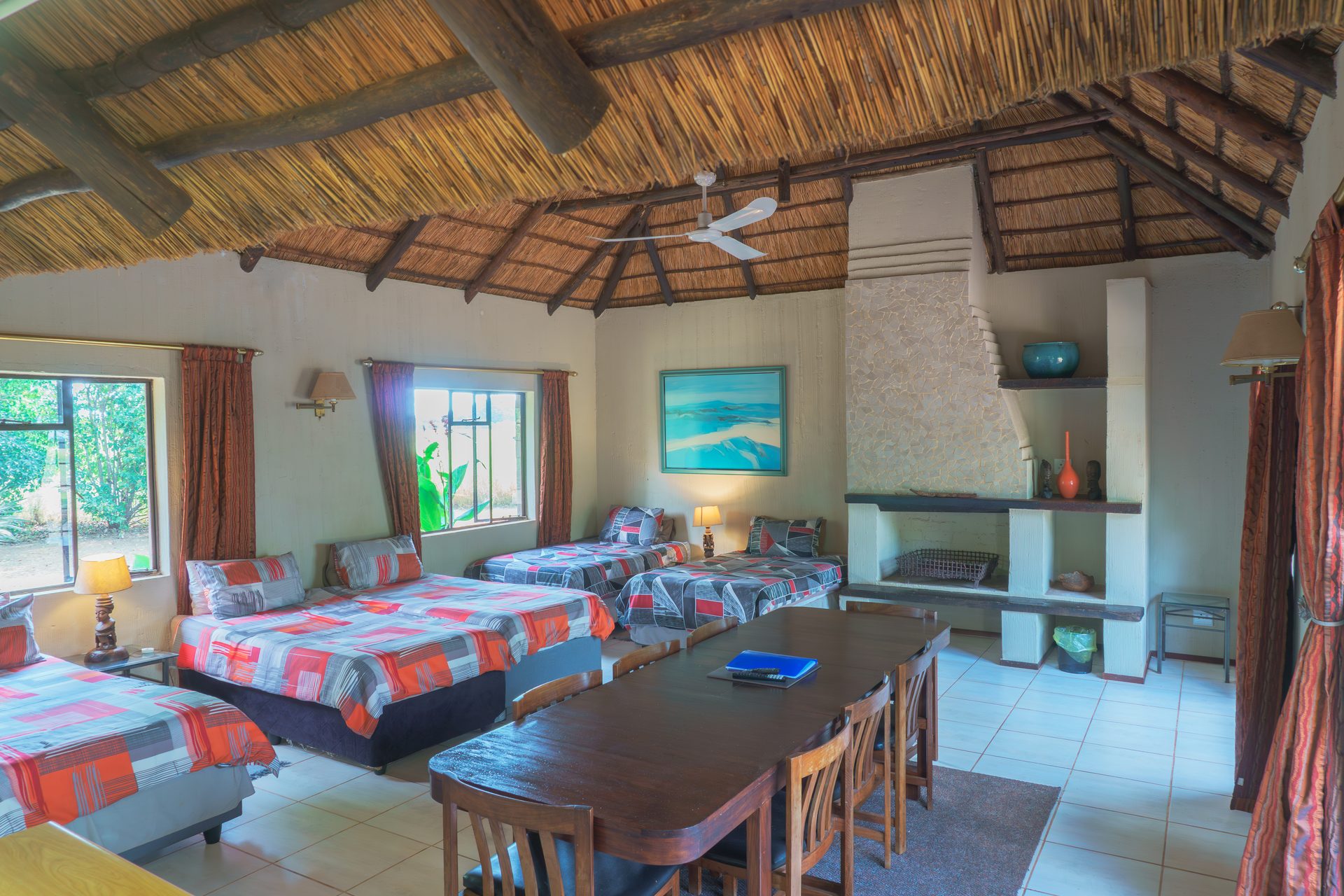 Kitchen in 8-sleeper group chalet at Gallery Inn Bela Bela
