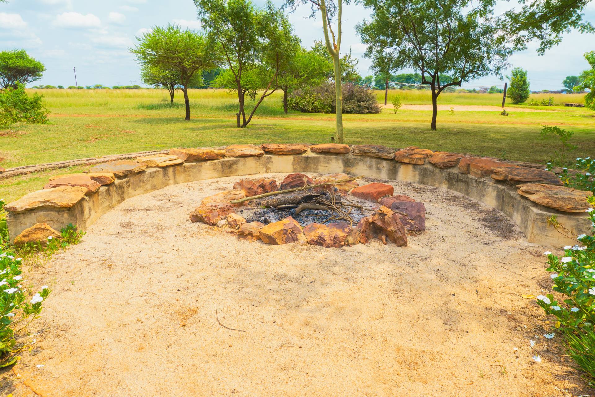 Boma fireplace for evening gatherings at Gallery Inn Bela Bela
