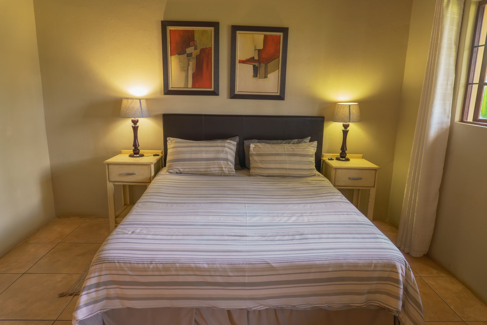 DStv lounge in self-catering chalet at Gallery Inn Bela Bela