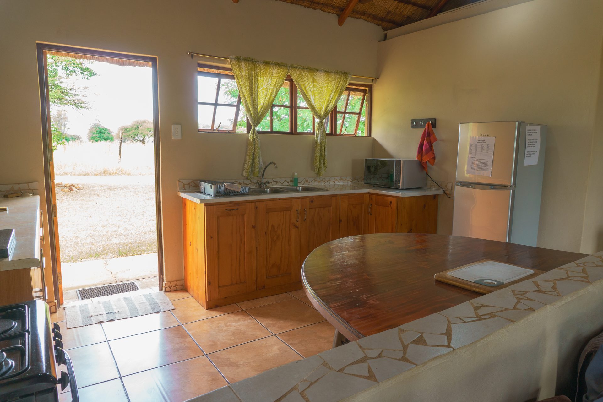 Fully equipped self-catering kitchen at Gallery Inn Bela Bela