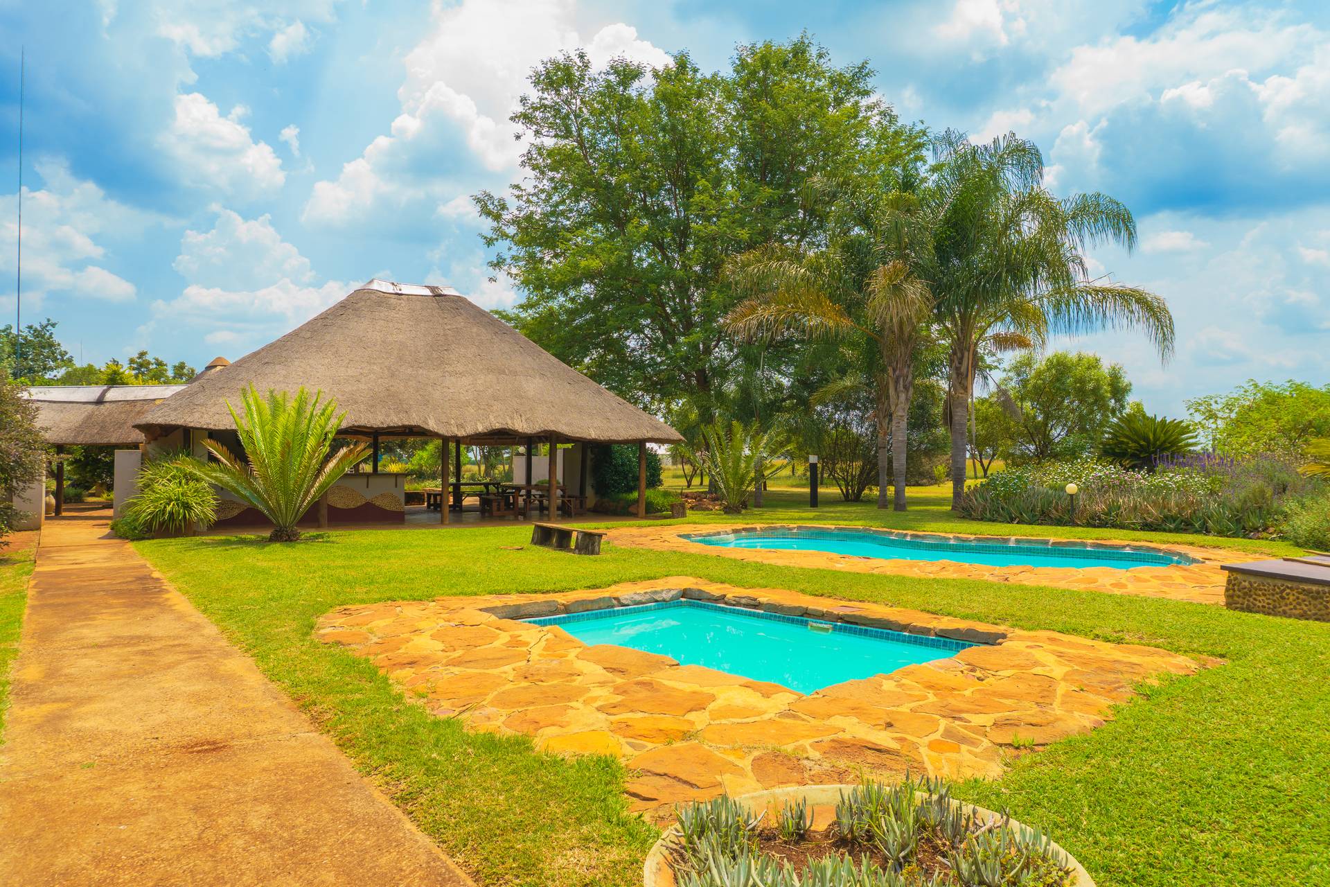 Swimming pools at Gallery Inn Bela Bela self-catering resort
