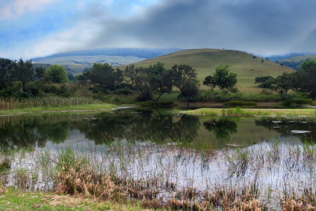Warmbaths Dam tranquil lake near Bela Bela for waterskiing fishing and boating